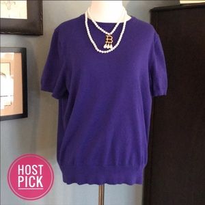 ❎DONATED❎ Lands’ End Short Sleeve Sweater